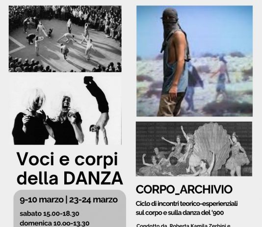 Voci e Corpi della DANZA | ciclo di incontri teorico-esperienziali sul corpo e sulla danza del Novecento_CORPO_ARCHIVIO