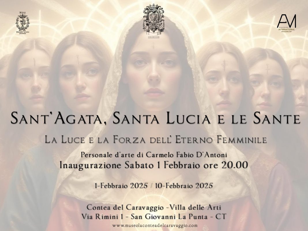 Carmelo Fabio D’Antoni – Sant’Agata, Santa Lucia e le Sante: La Luce e la Forza dell’Eterno Femminilehttps://www.exibart.com/repository/media/formidable/11/img/a5c/Cover-mostra-carmelo-fabio-dantoni-copia-1068x801.jpg