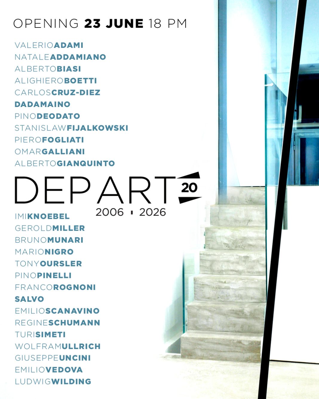 Dep Art Gallery. 20 Annihttps://www.exibart.com/repository/media/formidable/11/img/abf/Dep-Art-Gallery-20-anni-invito-opening-23-giugno-1068x1335.jpg