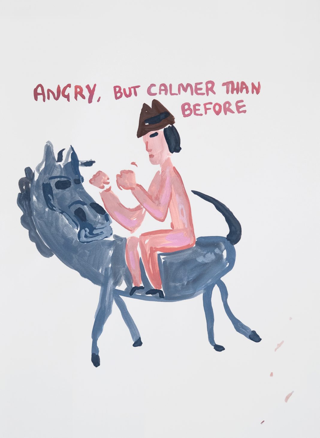 Kate Groobey – Angry, but calmer than beforehttps://www.exibart.com/repository/media/formidable/11/img/abf/Kate-Groobey-Angry-but-calmer-than-before-2024-watercolour-on-paper-cm-42x29.7-1068x1460.jpg