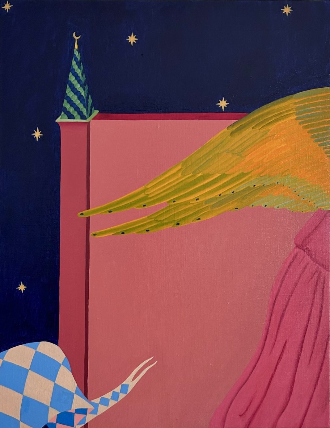 Dopo le sei di sera. Derive del realismo magicohttps://www.exibart.com/repository/media/formidable/11/img/aed/Luca-Rubegni-Allégorie-italienne-Passage-2024-olio-su-lino-35x27-cm-1068x1387.jpeg