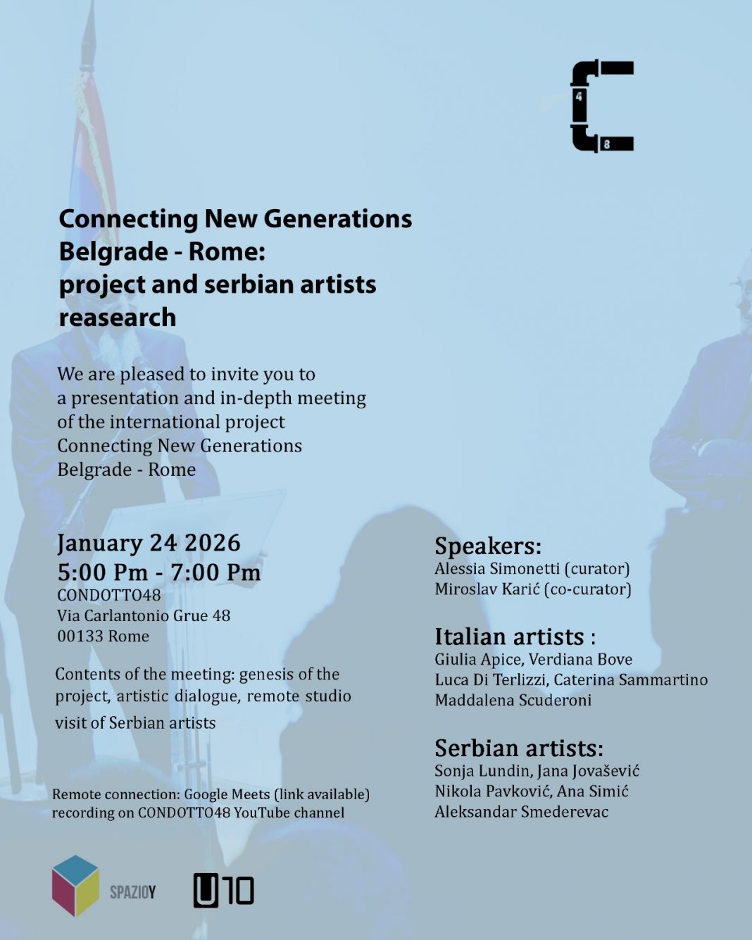 Connecting New Generations Belgrade–Romehttps://www.exibart.com/repository/media/formidable/11/img/aef/immagine-evento-Roma-Belgrado-1068x1335.jpeg