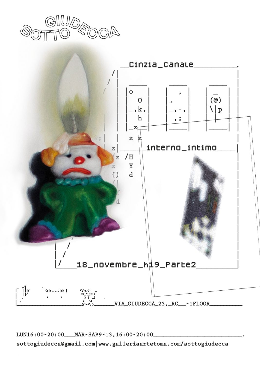 CINZIA CANALE – Interno Intimohttps://www.exibart.com/repository/media/formidable/11/img/b2c/Locandina_INTERNO-INTIMO_Cinzia-Canale_Sottogiudecca_alta-1068x1506.jpg