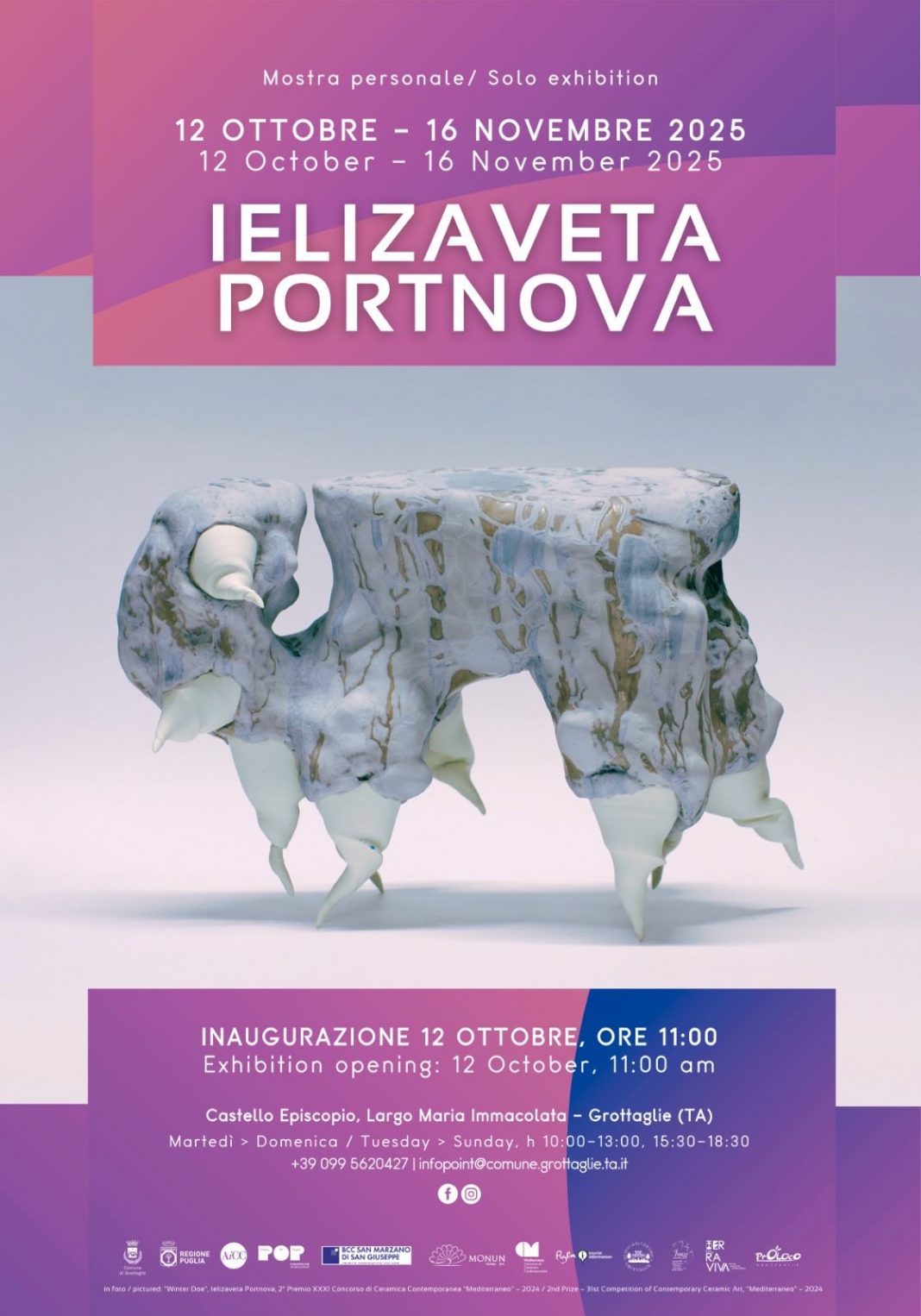 Ielizaveta Portnova – L’arte di Portnova a Grottaglie: un viaggio nella ceramica contemporaneahttps://www.exibart.com/repository/media/formidable/11/img/b32/mostra-personale-1068x1526.jpg