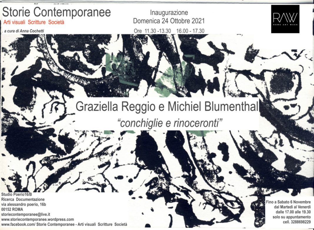 Graziella Reggio / Michiel Blumenthal – Conchiglie e rinocerontihttps://www.exibart.com/repository/media/formidable/11/img/bc0/invito-1068x782.jpg