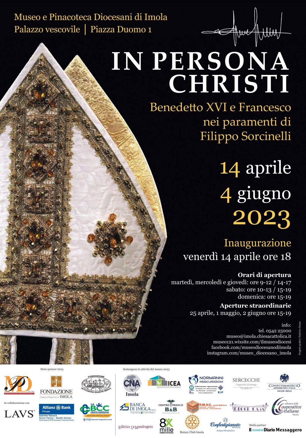 IN PERSONA CHRISTI. Benedetto XVI e Francesco nei paramenti di Filippo Sorcinellihttps://www.exibart.com/repository/media/formidable/11/img/bf6/manifesto-sorcinelli-scelto_1-1068x1526.jpg