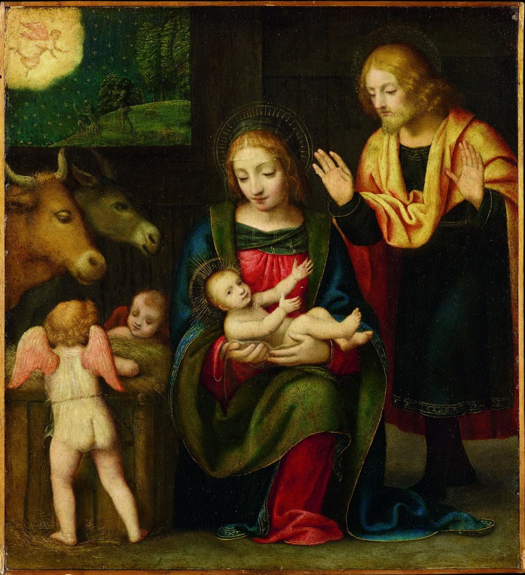Ritratti di famiglia. Tradizione di umanità raccontata da due artisti lombardihttps://www.exibart.com/repository/media/formidable/11/img/c31/Bernardino-Luini-Adorazione-bassa-1068x1171.jpg