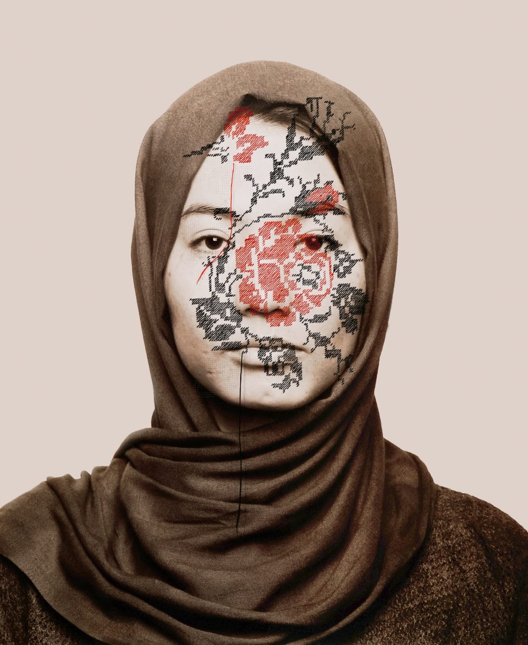 Latifa Zafar Attaii – I Could See Flowershttps://www.exibart.com/repository/media/formidable/11/img/c7a/Latifa-Zafar-Attaii-Self-portrait-1068x1304.jpg