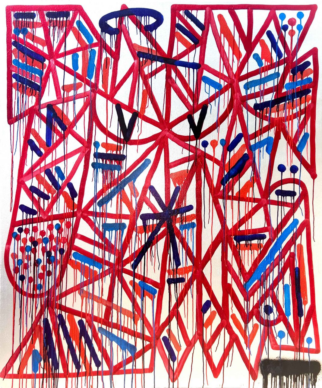 Solomostry – Signumhttps://www.exibart.com/repository/media/formidable/11/img/cd0/Solomostry_Crossed-Red_2022_Spray-inks-metallic-paint-on-Jute-canvas_1505x180-cm_Credits-Solomostry-1068x1287.jpg