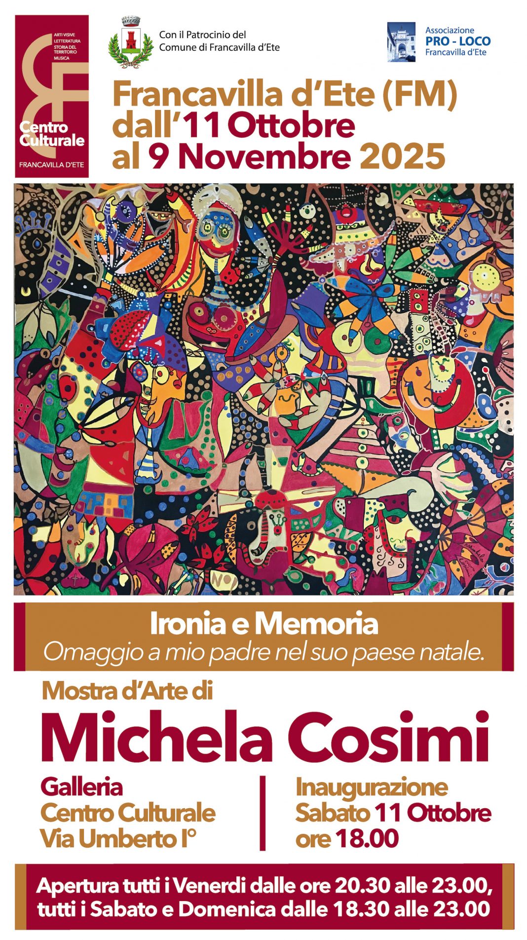 Michela Cosimi  –  Ironia e Memoriahttps://www.exibart.com/repository/media/formidable/11/img/cf1/MOSTRA-Michela-Cosimi-OK-1068x1905.jpg