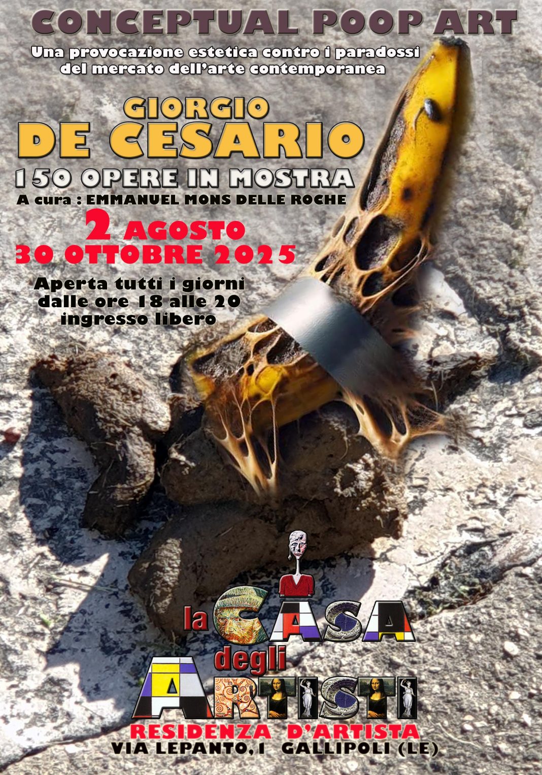 Giorgio De Cesario – Conceptual Poop Arthttps://www.exibart.com/repository/media/formidable/11/img/d06/conceptualpoopartlocandina-1068x1526.jpg