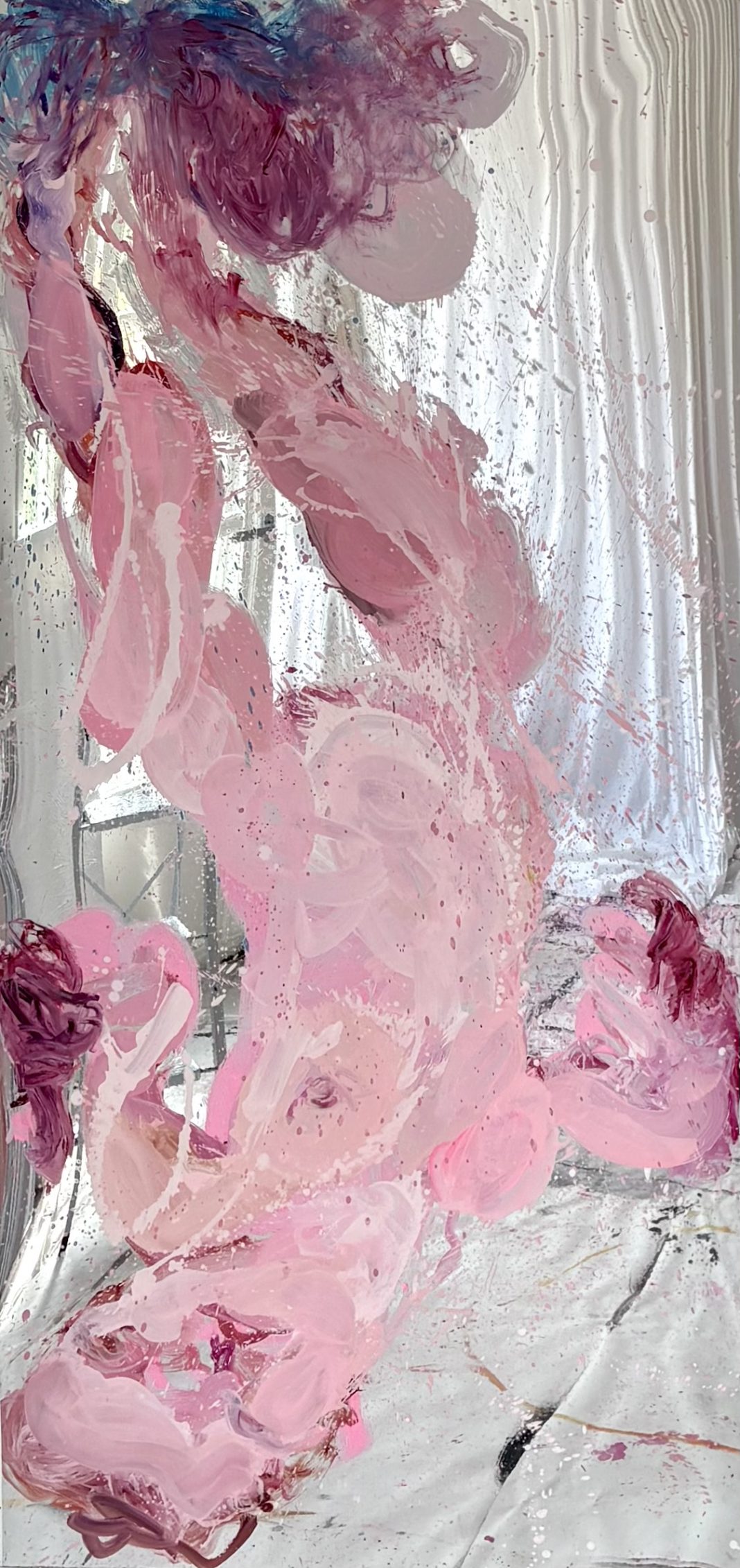 Ines Valentinitsch – SelfReflActionhttps://www.exibart.com/repository/media/formidable/11/img/d43/Ines-Valentinitsch-Rejected-2025-oil-on-mirrored-surface-200x100cm-1068x2262.jpeg