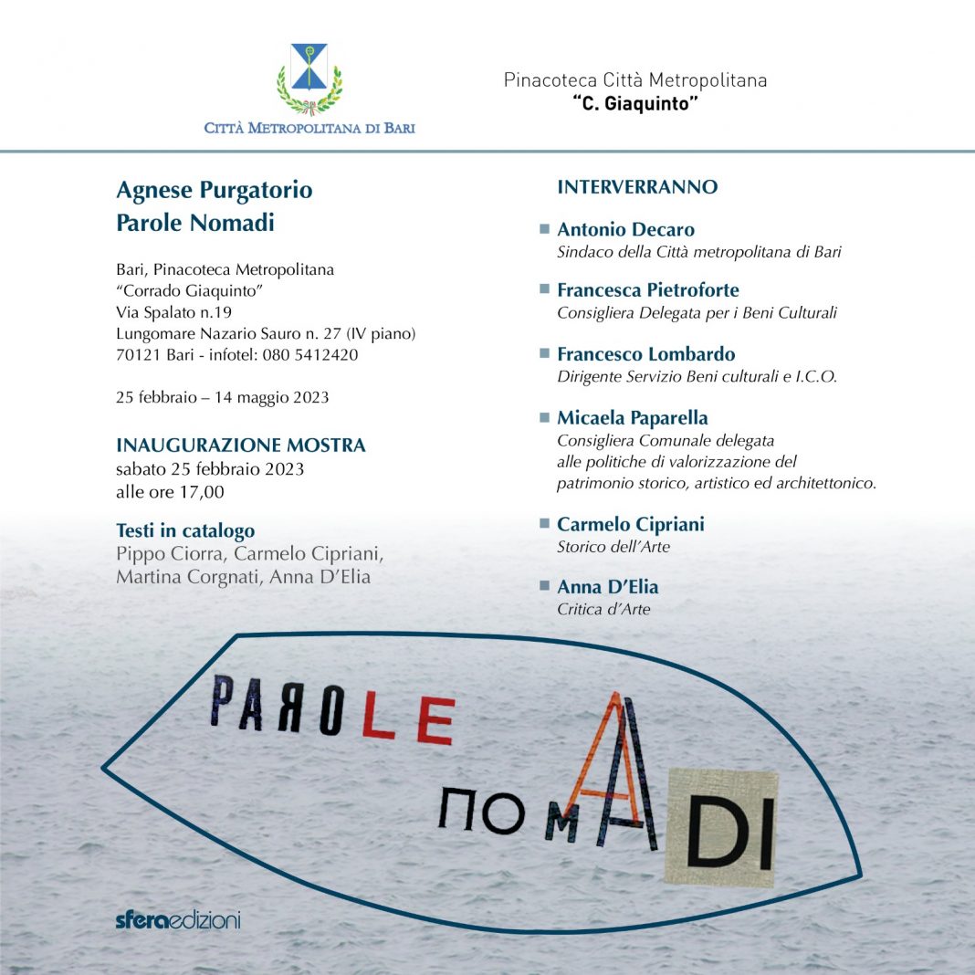 Agnese Purgatorio – Parole Nomadihttps://www.exibart.com/repository/media/formidable/11/img/d5e/Invito-1068x1068.jpg