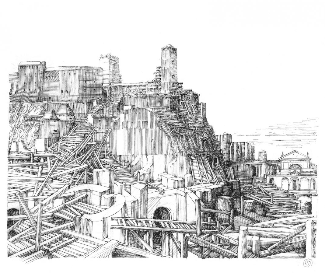 (Stra)ordinarie visioni. Il bulino di Krzysztof Skórczewskihttps://www.exibart.com/repository/media/formidable/11/img/d60/Ill_1-Skórczewski-Castelgrande-1068x897.jpg