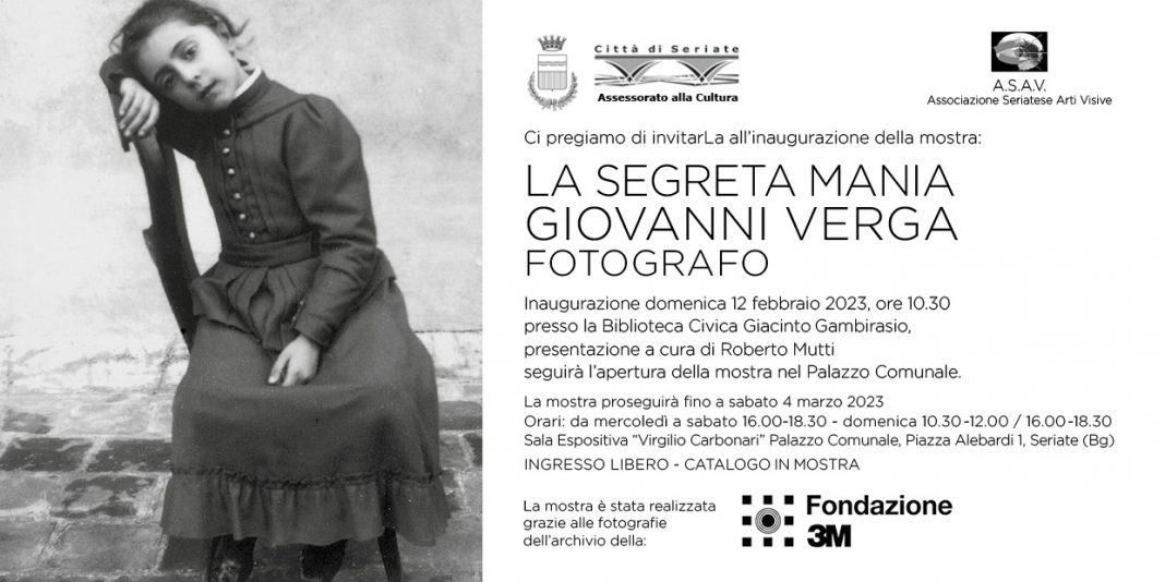 La segreta mania. Giovanni Verga fotografohttps://www.exibart.com/repository/media/formidable/11/img/d6f/INVITO_La-Segreta-Mania.-Giovanni-Verga-Fotografo_Seriate_12.02.2023-1068x534.jpg
