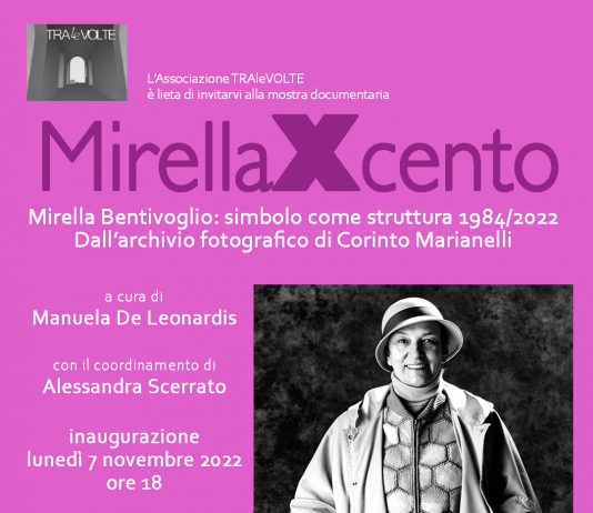 MirellaXcento – Mirella Bentivoglio: simbolo come struttura 1984/2022. Dall’archivio fotografico di Corinto Marianelli