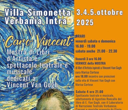 Caro Vincent – Mostra di Libri d’artista e spettacolo teatrale e musicale dedicati a Vincent Van gogh