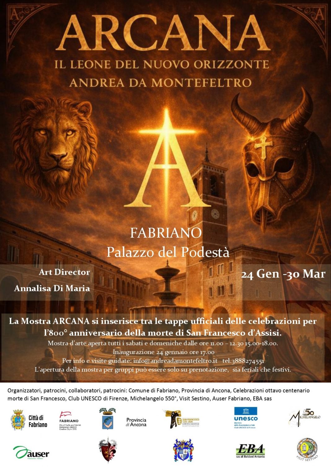 Arcana – Il Leone del Nuovo Orizzonte di Andrea da Montefeltrohttps://www.exibart.com/repository/media/formidable/11/img/dfa/Locandina-Fabriano-1068x1509.jpg
