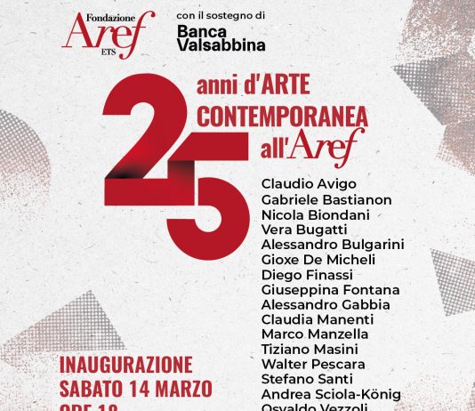 25 anni d’arte contemporanea all’Aref