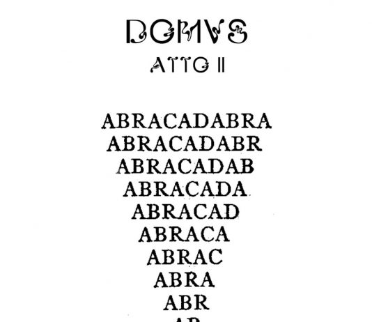 DOMVS atto II – Abra cadabra