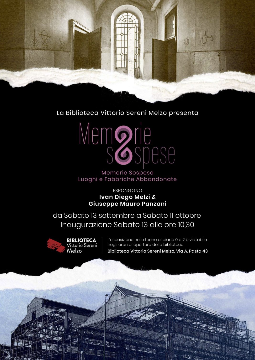 Ivan Melzi e Giuseppe Panzani – MEMORIE SOSPESEhttps://www.exibart.com/repository/media/formidable/11/img/e59/LOCANDINA-A3-settembre_compressed-1068x1510.jpg