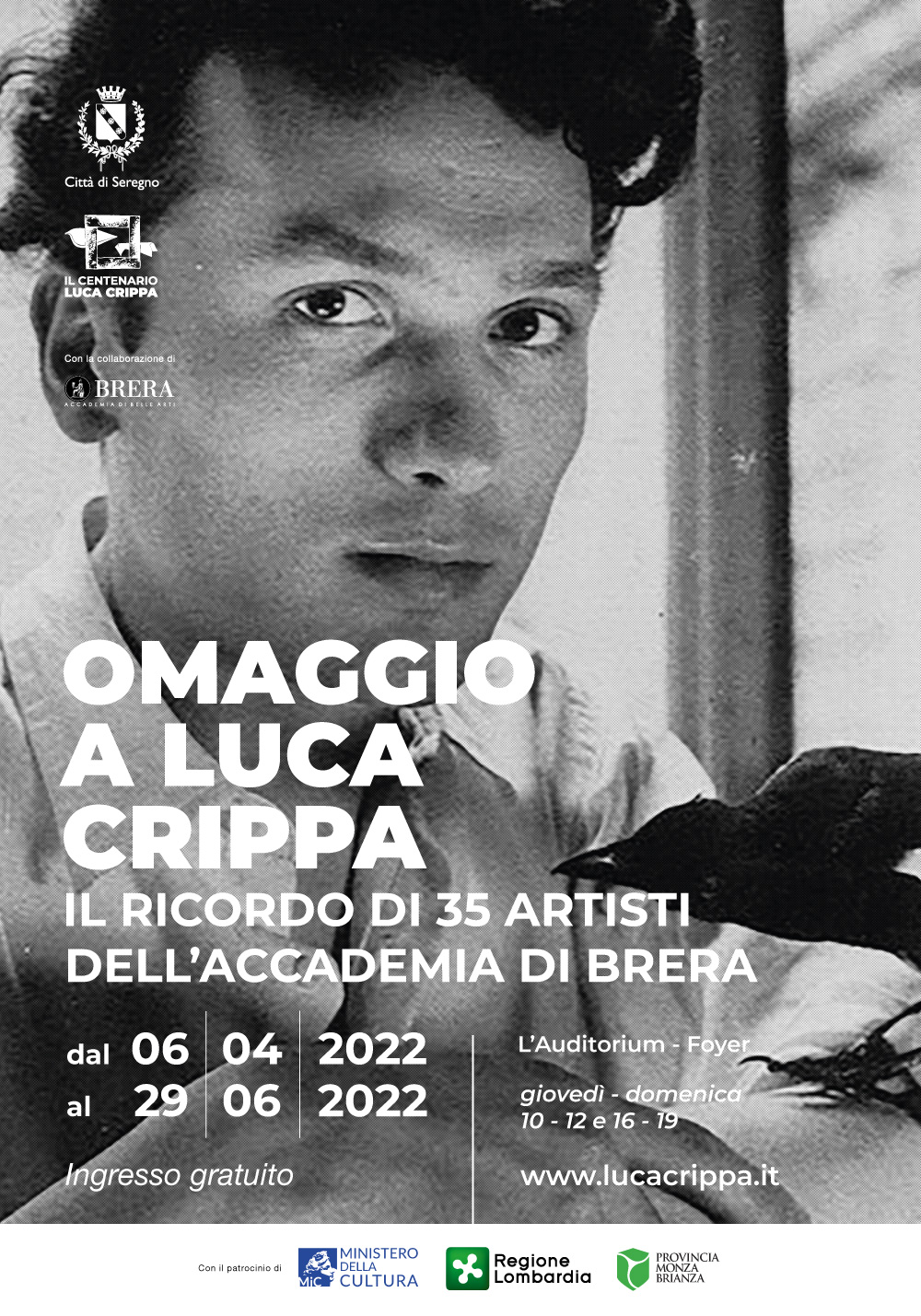 Omaggio a Luca Crippa. Il ricordo di 35 artisti dell’Accademia di Brerahttps://www.exibart.com/repository/media/formidable/11/img/e64/Manifesto_70x100_35_artisti_Brera.jpg