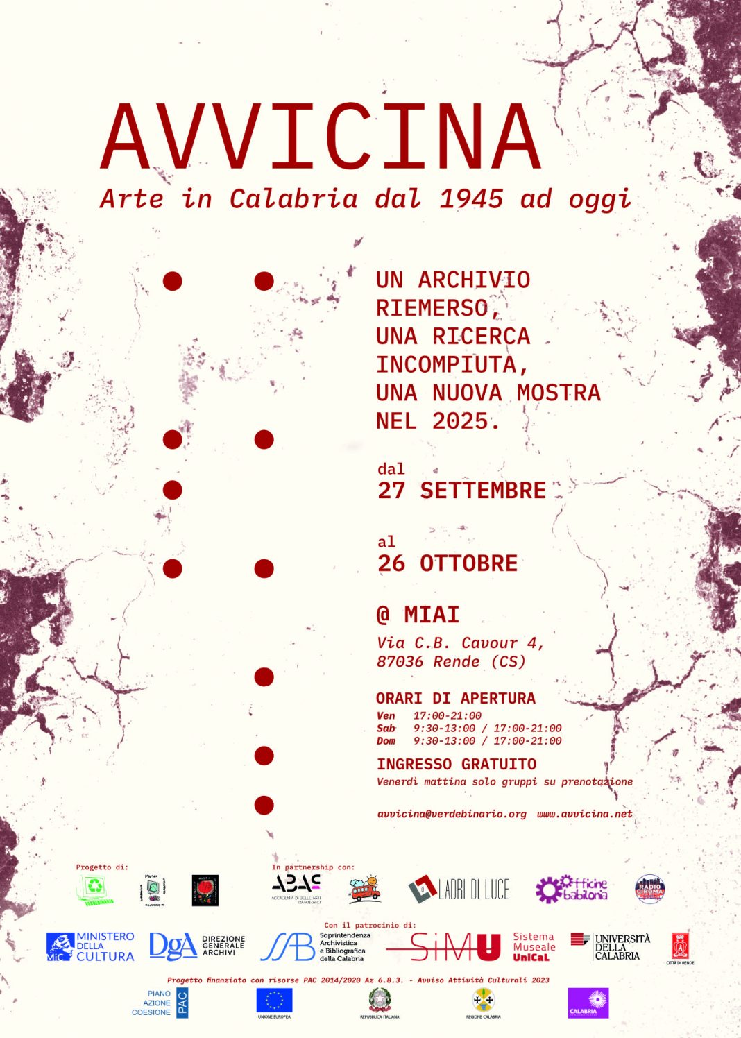 Avvicina – arte in Calabria dal 1945 ad oggihttps://www.exibart.com/repository/media/formidable/11/img/e80/locandina_avvicina_manifesto-1068x1496.jpg