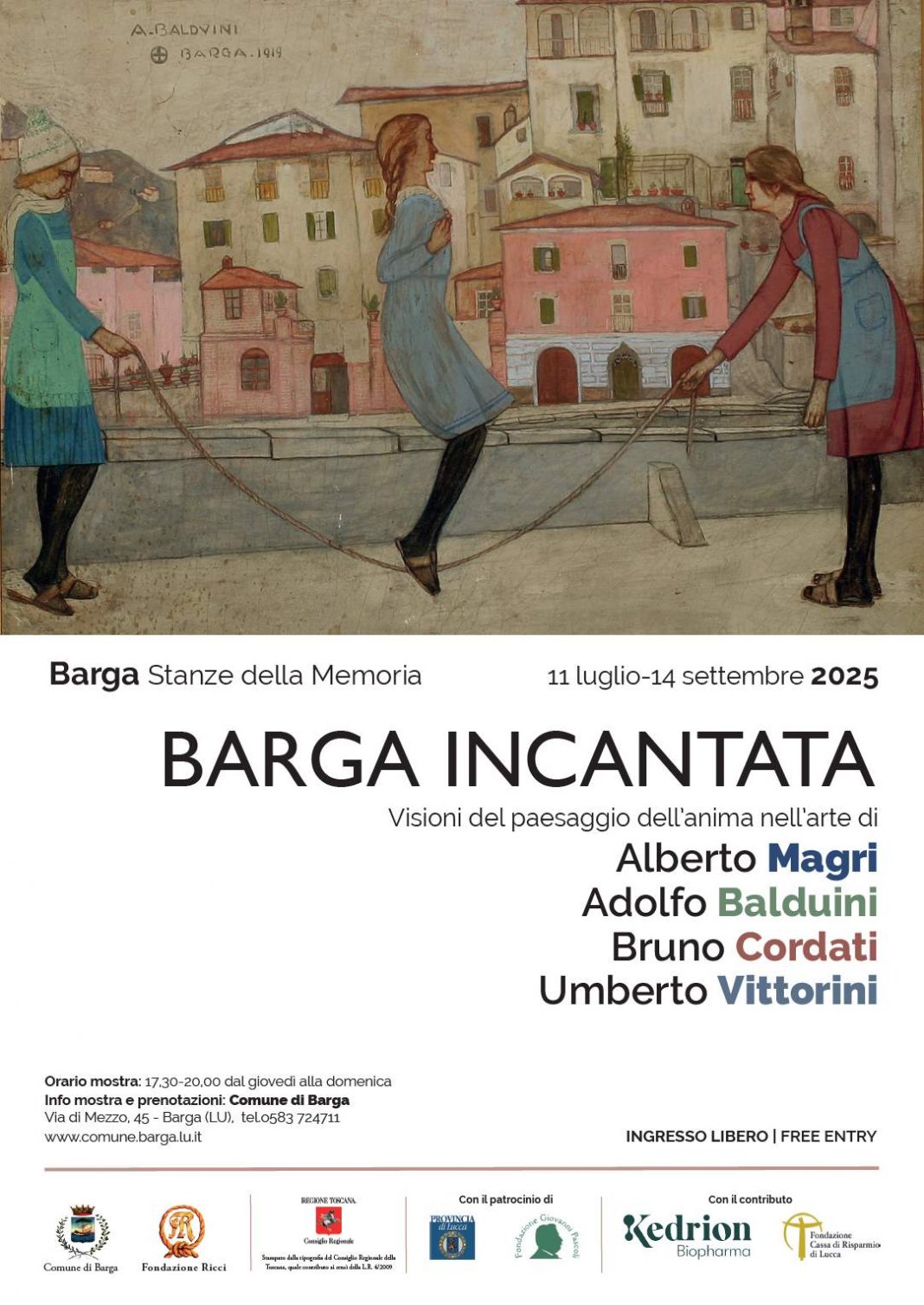 Barga incantata. Visioni del paesaggio dell’anima nell’arte di Alberto Magri, Adolfo Balduini, Bruno Cordati, Umberto Vittorinihttps://www.exibart.com/repository/media/formidable/11/img/ed4/Barga-incantata-locandina-1068x1507.jpg