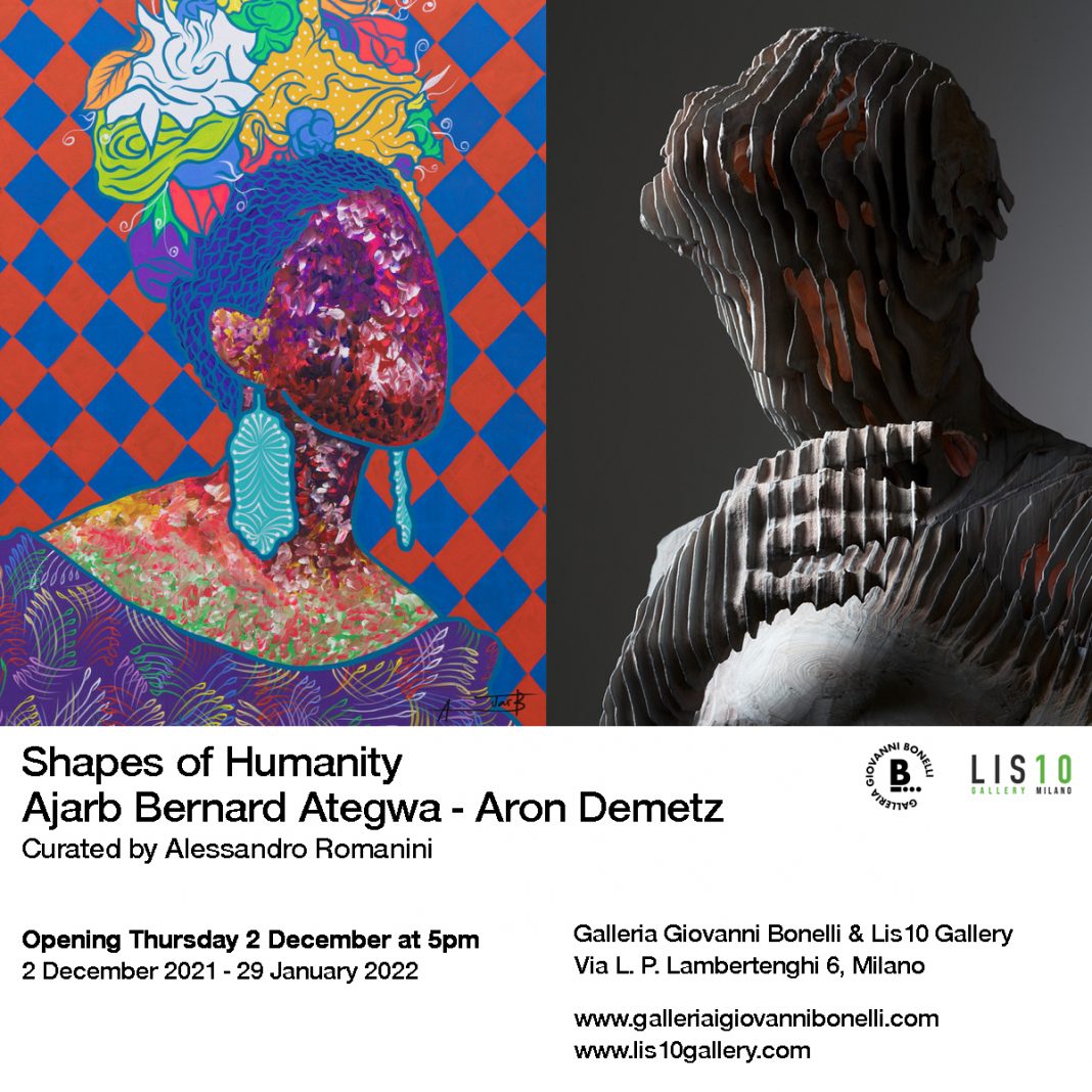 Ajarb Bernard Ategwa / Aron Demetz – Shapes of Humanityhttps://www.exibart.com/repository/media/formidable/11/img/efc/INVITO_Shapes-of-Humanity_Milano-1068x1068.jpg