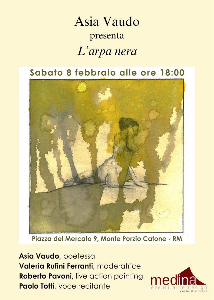 Presentazione del libro Arpa Nera di Asia Vaudohttps://www.exibart.com/repository/media/formidable/11/img/f14/locandina-arpa-nera.jpeg
