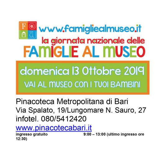 F@MU 2019  Famiglie al Museo 2019 in Pinacoteca