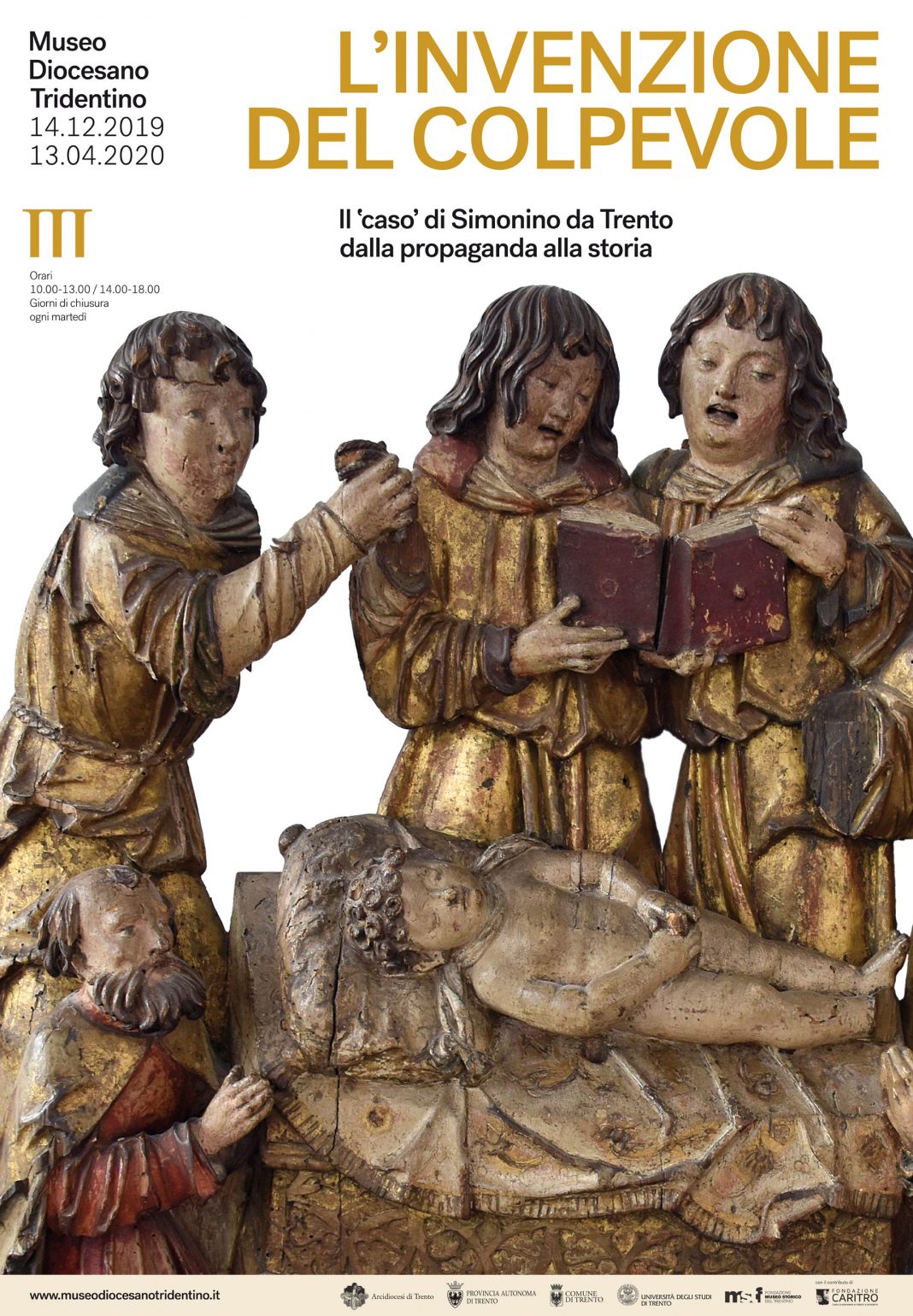 L’invenzione del colpevole. Il ‘caso’ di Simonino da Trento, dalla propaganda alla storiahttps://www.exibart.com/repository/media/formidable/11/poster_mostra-1068x1540.jpg