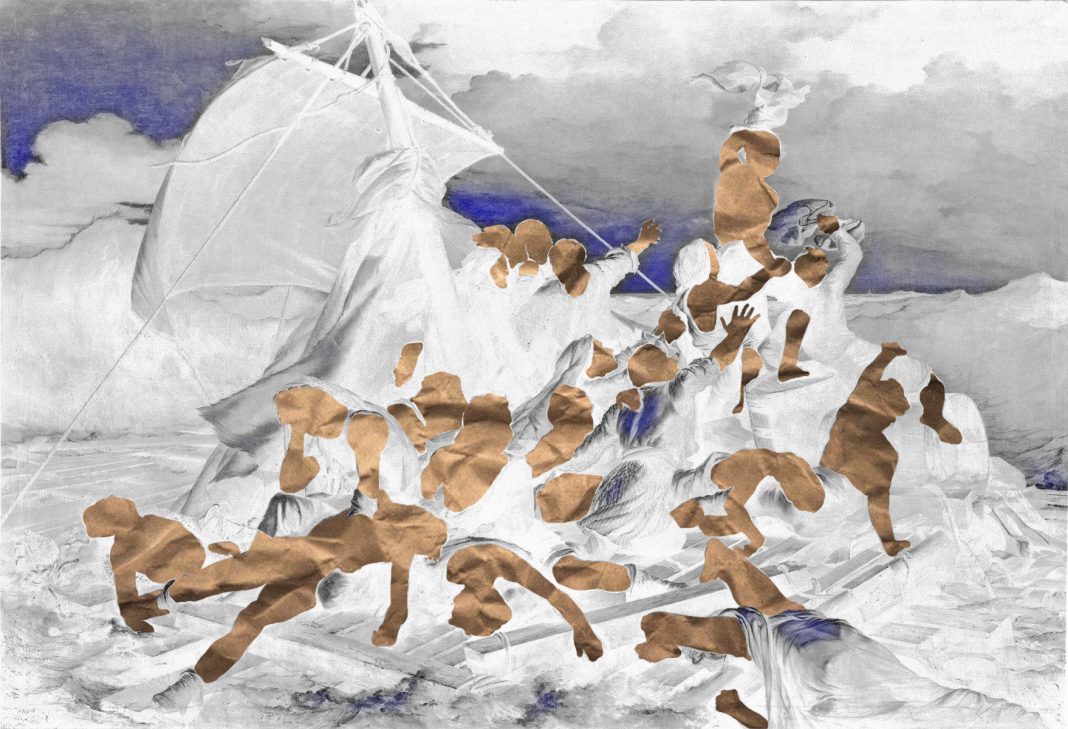 Michele Ciardulli –  La zattera  di cartahttps://www.exibart.com/repository/media/formidable/11/zattera-modificata-02-1068x729.jpg